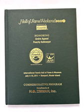 2011 Hall of Fame Weekend Tennis Comm Program Newport RI Honoring Andre Agassi