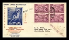 NORTHWEST TERRITORY ORDINANCE FDC SCOTT 795 BLOCK OF 4 GREAT LAKES EXPO US COVER