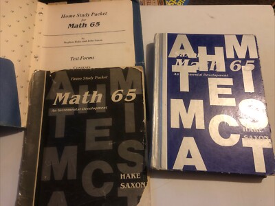 Saxon 65 Math SET First Edition Textbook, Answer Key & Test Forms Complete 1e.