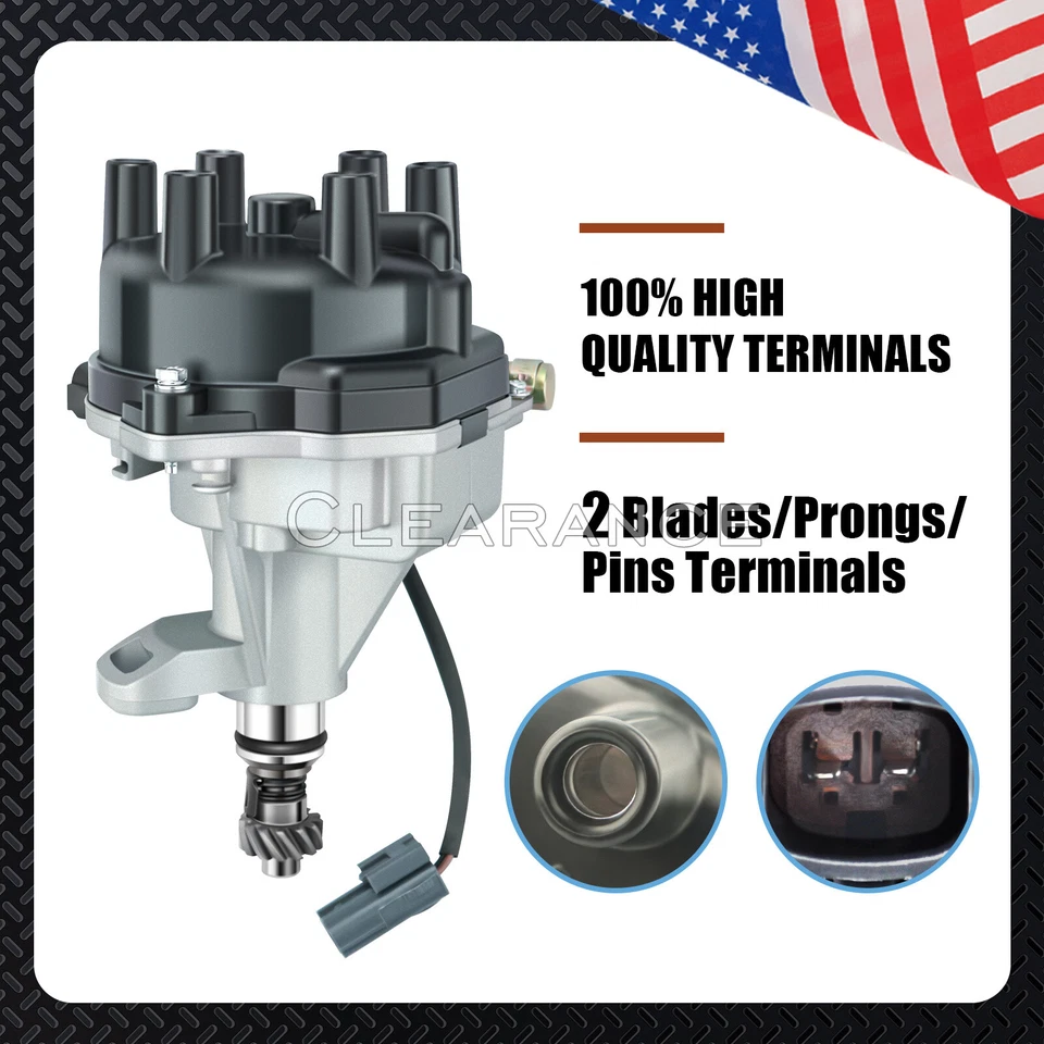 Distributor w/Cap & Rotor & Wire for Nissan Frontier Xterra Quest 22100-1W601 Foto 2 de 4