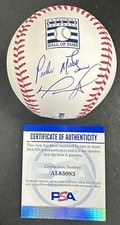 David Ortiz Pedro Martinez Signed Official Hof MLB Baseball Red Sox Auto PSA COA