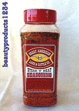 GREAT AMERICAN LAND & CATTLE CO. Steak 'N' Meat SEASONING 32oz LARGE CHEF Size