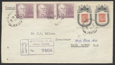 1963 Registered Cover Montreal Station Victoria to Bass River #410 Gzowski FDC