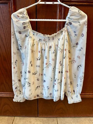 ARITZIA Wilfred Alana Blouse - XS (fits like a S-M)  - Spring Medley Off White