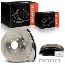 6x Front Disc Brake Rotors & Ceramic Brake Pads for Cadillac STS 2009-2011 5 Lug