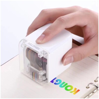 KONGTEN MBrush Handheld Mobile Printer with Edible Ink Cartridge for Cake Food