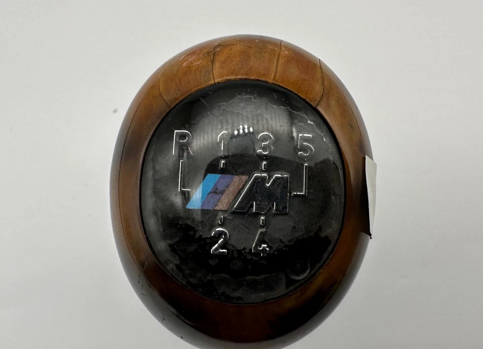 OEM 96-03 BMW E39 530i 525i 540i Sport palanca de cambios palanca de cambios perilla madera Foto 4 de 4