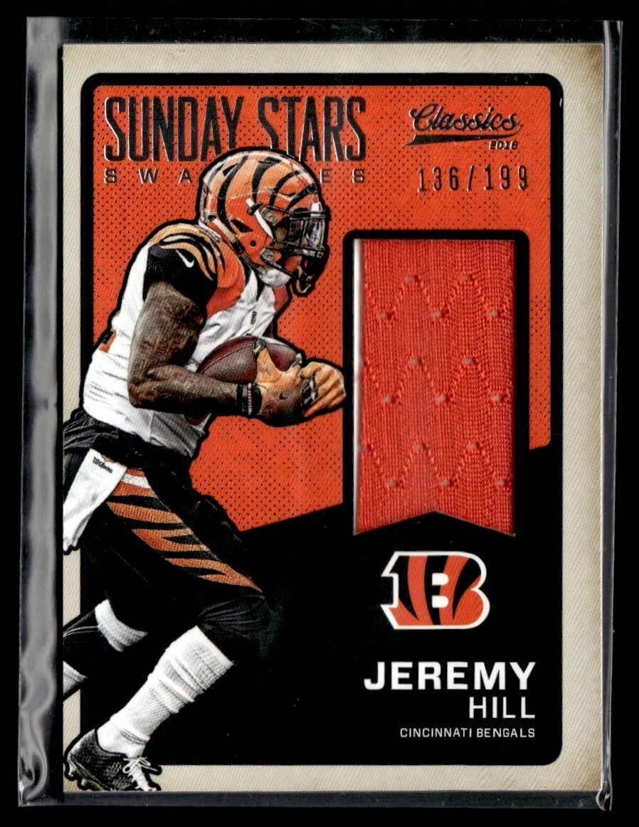 2016 Sunday Stars Swatches Jeremy Hill Jersey color 136/199