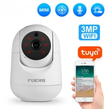 Smart Home Wireless Surveillance Camera Automatic Tracking Security Baby Monitor