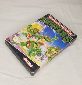 Teenage Mutant Ninja Turtles CIB Complete Nintendo NES 1989 Box VG Condition 