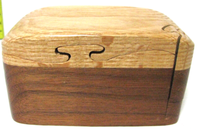 Wooden puzzle box, wood carved Handmade Dave Ross | eBay