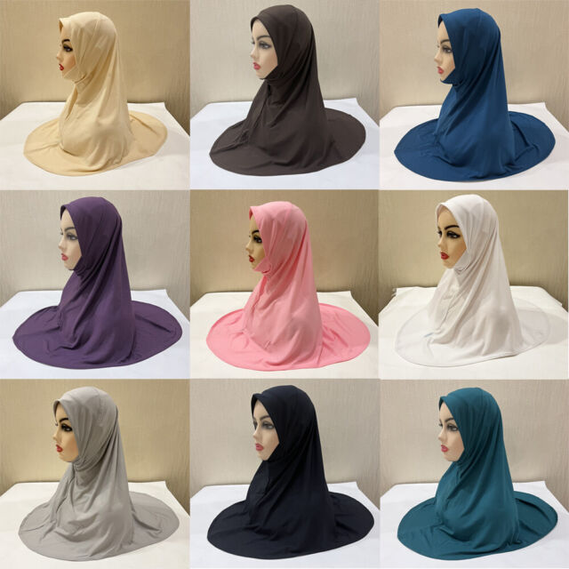 Mädchen Einfache Muslim Hijab Islamische Kopfbedeckung Kopftuch Turban Wraps HOT