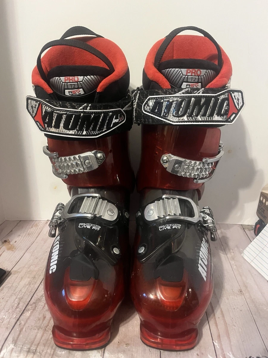 Atomic Live Fit 80 Ski Boots Size 25-25.5 Black/red/white Think