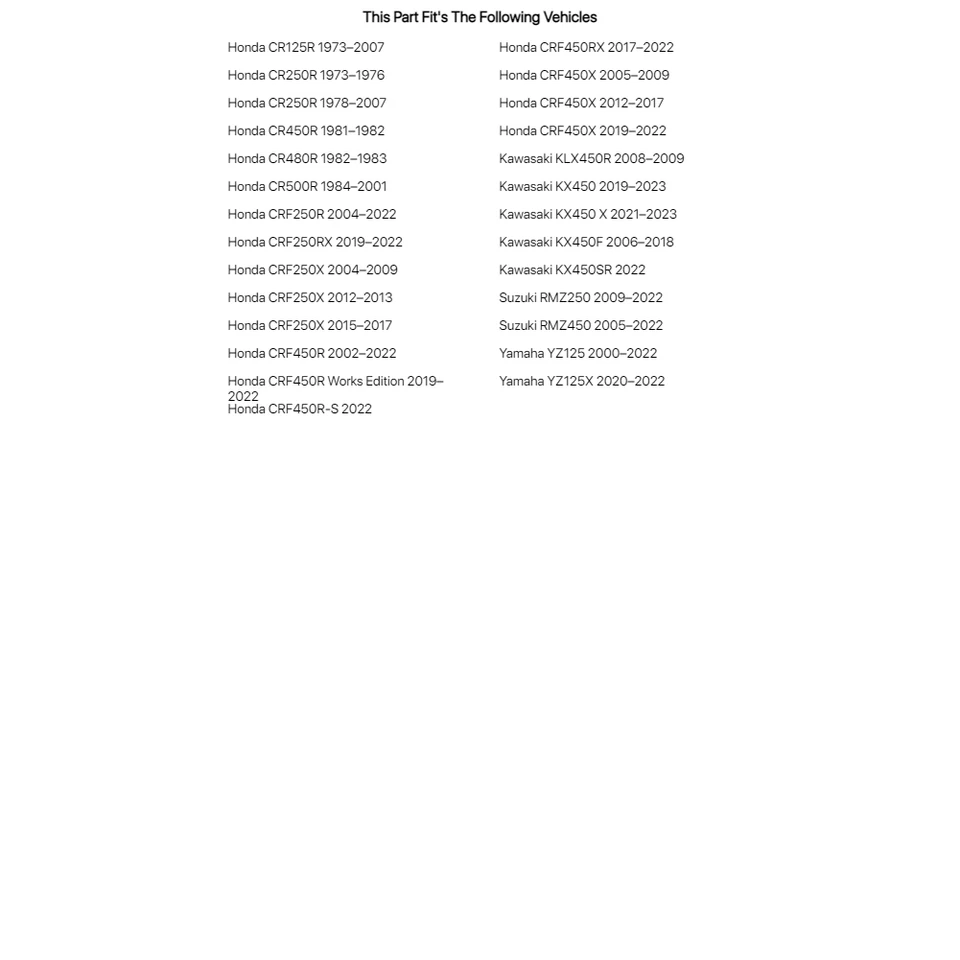 Espaciador de eje de contador Fastway Ring Leader para Yamaha YZ125X 2020-2023 Foto 2 de 2