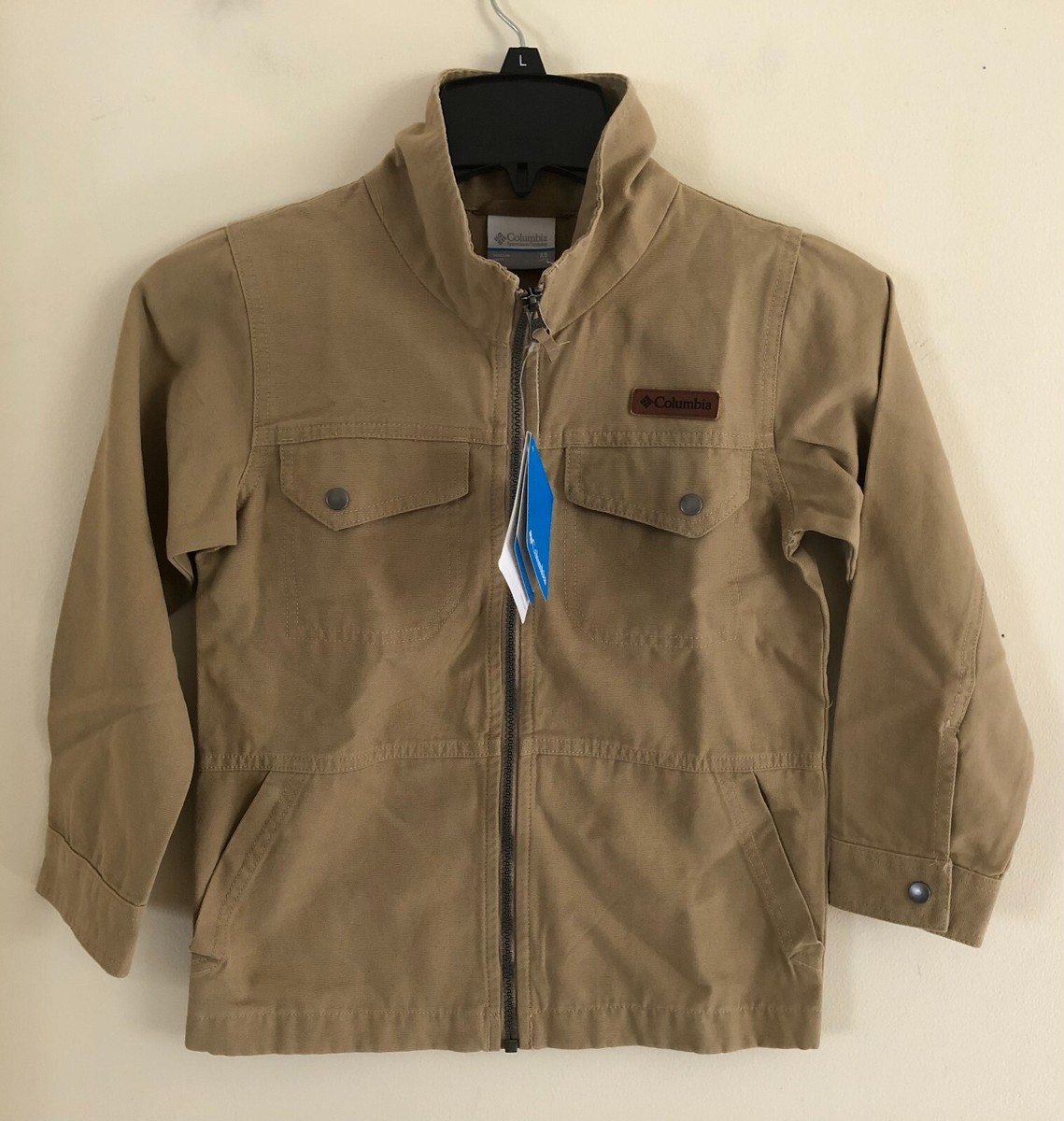 NWT Columbia Badger Ridge Youth Canvas Windbraker Jacket Size 6/7