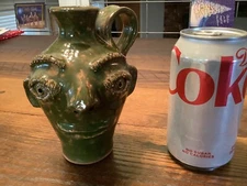 Face Jug By Stanley Ferguson Southern Primitive Indigenous Folk Art Pottery