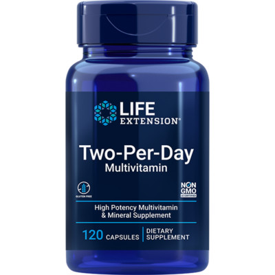 Life Extension Two-Per-Day Multivitamin & Minerals 120 Capsules