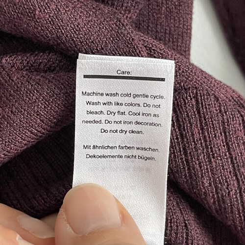 Smartwool Ripple Ridge Half Zip Sweater Mens Large Plum Knit Merino Wool Blend - 第 15/18 張圖片