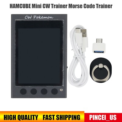 HAMCUBE Mini CW Trainer Morse Code Trainer With Display For Telegraph Practice