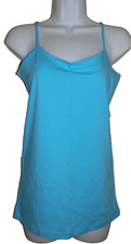 Junior's New size Medium 7-9 Blue Cami Top No Boundaries tank Cotton/Spandex