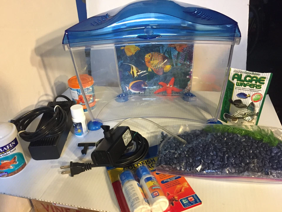 Acrylic Aquarium Kit  Mini Goldfish Betta Starter Kit - Image 4 of 4