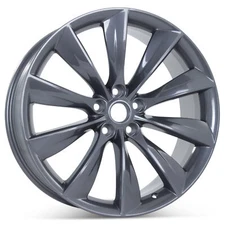 New 21" x 8.5" Front Wheel for Tesla Model S 2012-2017 Gray Rim 98727