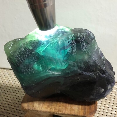 NATURAL Green Cubic FLUORITE Crystal Cluster Mineral Specimen 601g c925