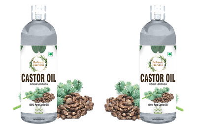 Botanic Garden Castor Or Ricinus Communis Carrier Oil Combo of 2 100ml Each