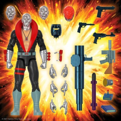 GI Joe Ultimates Destro Actionfigur Super7 Wave 1 GI Joe Retro MISB