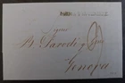1849 Italy Folded Letter sent from Emilia Romagna in Parma to Genoa