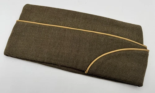 WW2 era US Military Overseas Garrison Side Cap Quartermaster Corps Buff 7-1/8