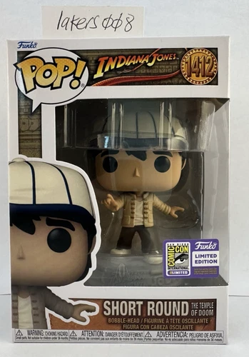 SDCC 2023 Funko Pop! Short Round Indiana Jones 1412 Exclusive Con Sticker