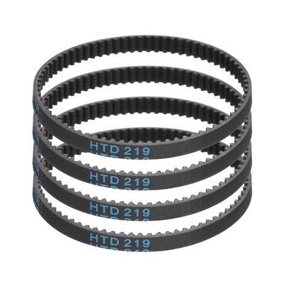 4pcs HTD-3M Rubber Timing Belt 73 Teeth 219mm Pitch Length x 6mm Width