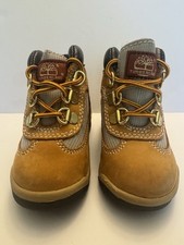 Timberland Toddler Boots Size 5 Wheat Nubuck Hiking Lace Up Classic