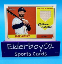 Jose Altuve Bat Clubhouse Collection 2018 Topps Heritage Baseball Houston Astros