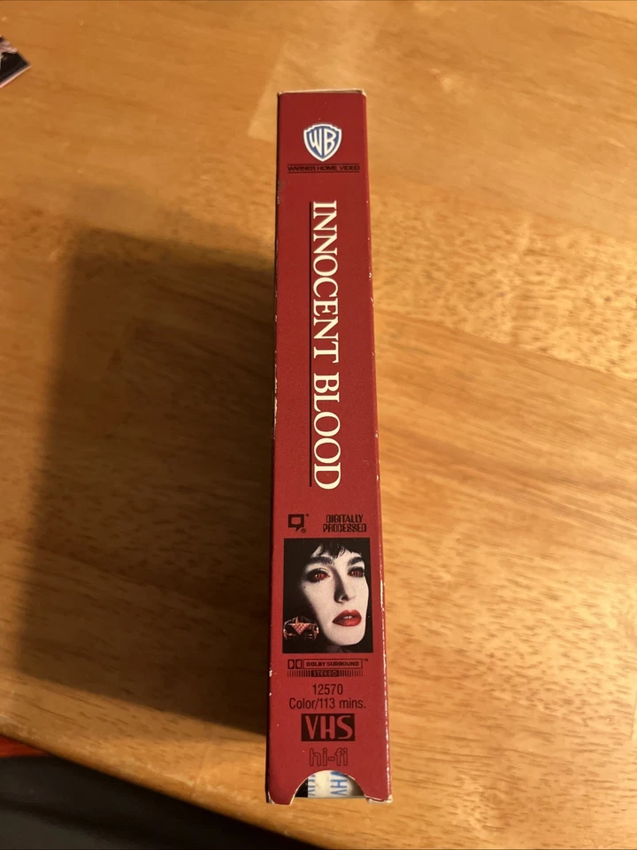Innocent Blood VHS, 1993 Anne Parillaud Robert Loggia Warner Bros Watermark NEW - Image 3 of 4