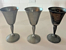 3  Silver Plated Roma's S.L. Liqueur Goblet/Wine Glass Madrid Spain