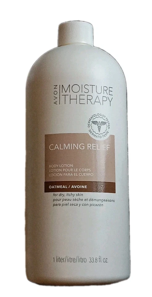 Loción corporal de alivio calmante de tamaño extra Moisture Therapy 33,8 fl oz SELLADA y bomba Foto 2 de 4