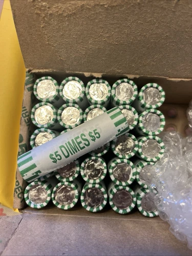 1 ROLL 2025-D Roosevelt Dime Roll BU Heads/Tails IN STOCK Free Shipping