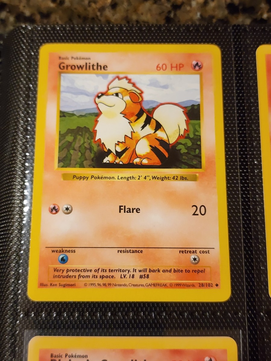 Growlithe Arcanine Pokemon Card Lot - WOTC & EX to Modern