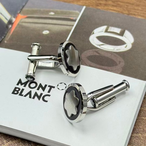 Montblanc Star Round Cufflinks | Stainless Steel Cufflinks | MB116661 | No box