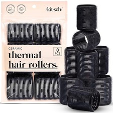 Ceramic Hair Rollers  Heatless Curling  Self Grip Pink