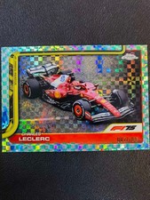 2025 Topps Chrome F1 Charles Leclerc Aqua Checker Flag 7/199 #75 XYDK