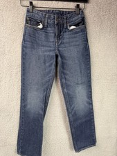 Chaps Boys Straight Leg Straight Fit Blue Denim Jeans Size 10