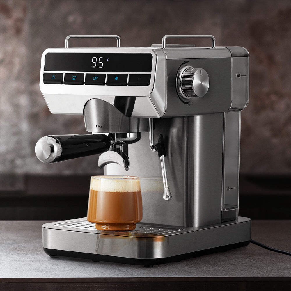 Devanti 20 Bar Coffee Machine Espresso Cafe Maker — image 7