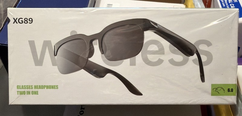 Wireless Smart Glasses AI XG89 With Built In Headphones Brand ~Open Box