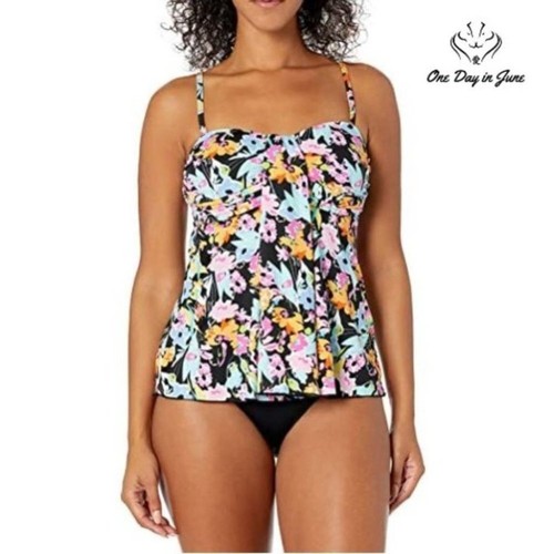 Fit 4 U Summer Breeze Waterfall Swim Top Size 10 - Picture 1 of 4