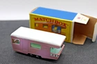 VINTAGE MATCHBOX LESNEY No. 23 Trailer Caravan Pink   w/BOX 1960's Mint Grade