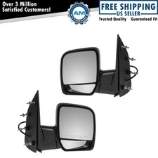 Power Side View Mirrors Folding Left Right Pair Set For 02-08 Econoline Van