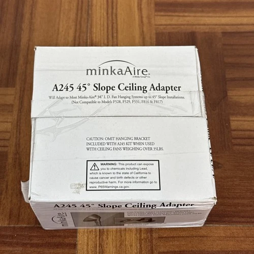 MinkaAire A245 45deg  Slope White Ceiling Fan Adapter A245-WH FREE SHIPPING - Picture 4 of 4
